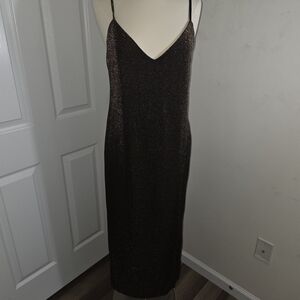 NWT Eloquii Black Sparkle Slip Dress Size 16